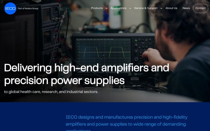 Screenshot van ieco.fi