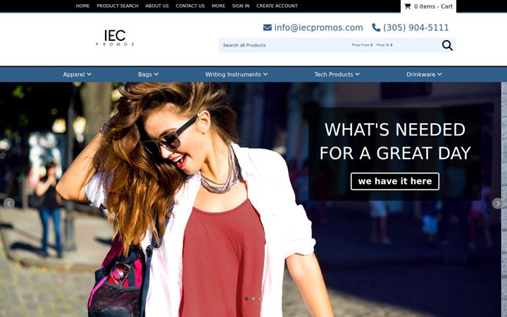 Captura de pantalla de iecpromos.com