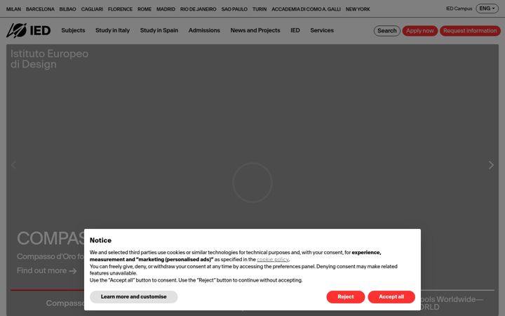 Screenshot von ied.edu