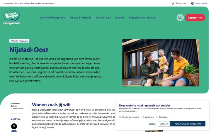 Screenshot of iederserf.nl