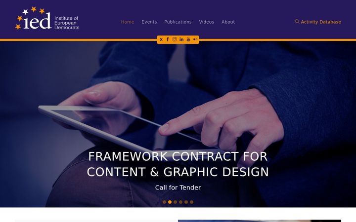 Screenshot of iedonline.eu