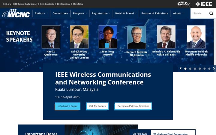 Screenshot of ieee-wcnc.org