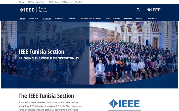 Screenshot of ieee.tn