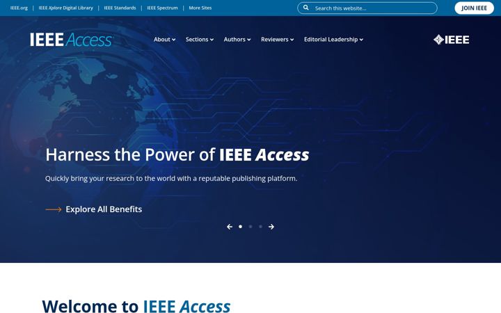 Screenshot of ieeeaccess.ieee.org