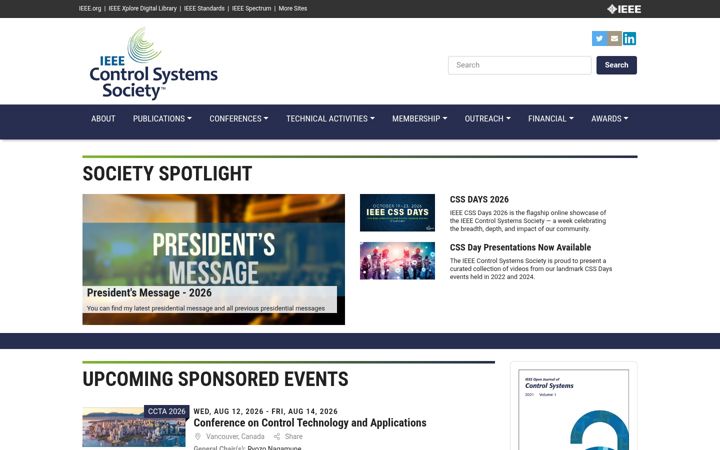 Screenshot of ieeecss.org
