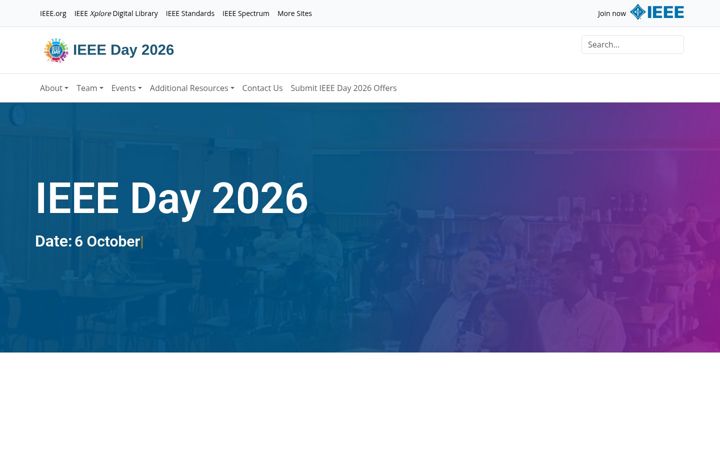 Screenshot of ieeeday.org