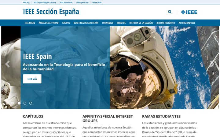 Screenshot of ieeespain.org