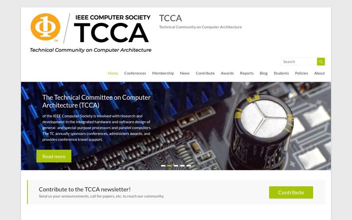 Screenshot of ieeetcca.org