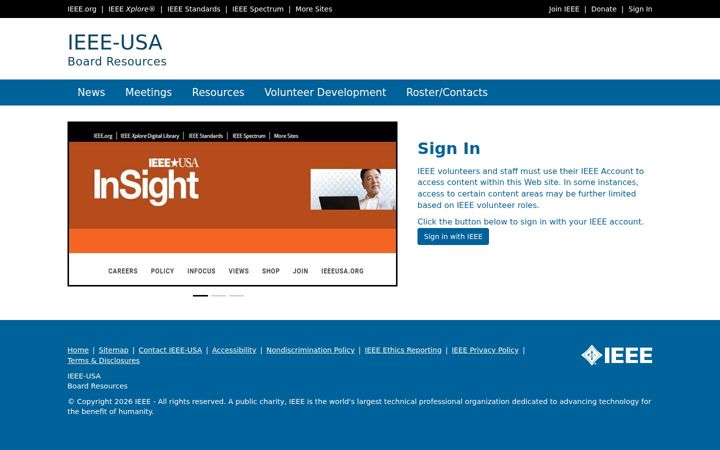 Screenshot of ieeeusa.ieee.org