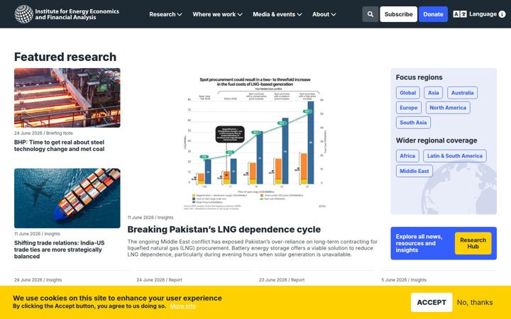 Screenshot van ieefa.org