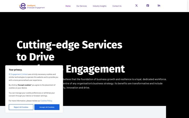 Screenshot of ieengagement.co.uk