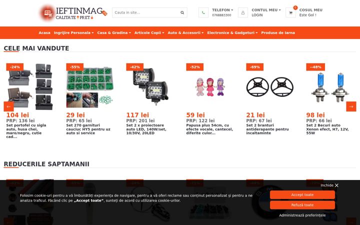 Screenshot of ieftinmag.ro