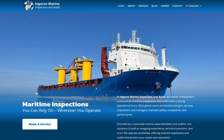 Screenshot of iegorovmarine.de
