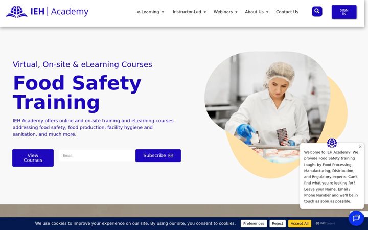 Screenshot of iehacademy.com