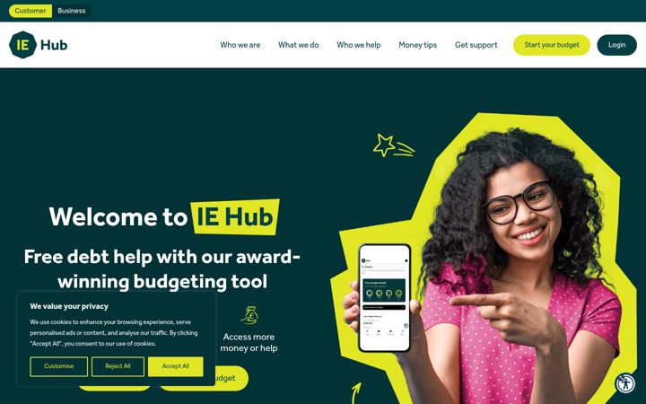 Screenshot of iehub.co.uk
