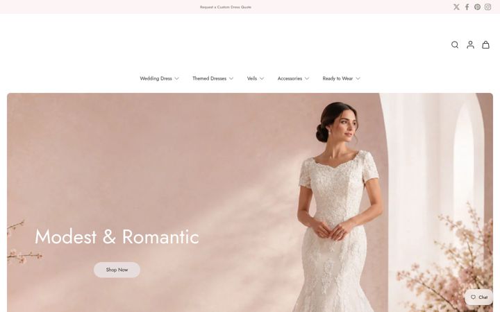 Screenshot of ieiebridal.com