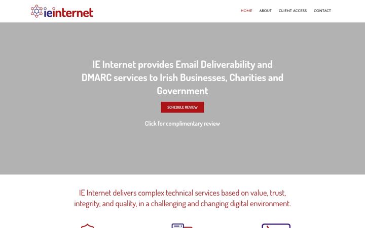 Screenshot of ieinternet.com