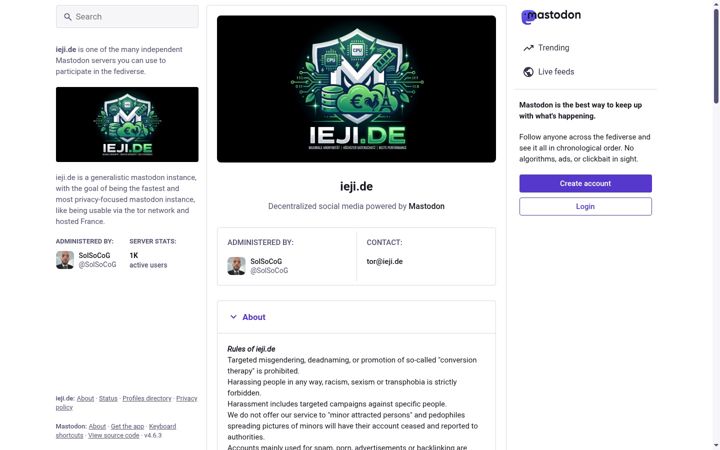 Screenshot of ieji.de