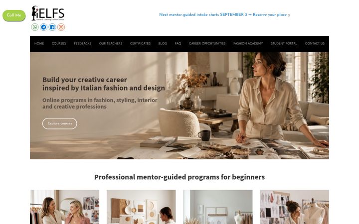 Screenshot of ielfs.com