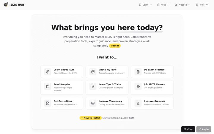Screenshot of ielts-hub.com