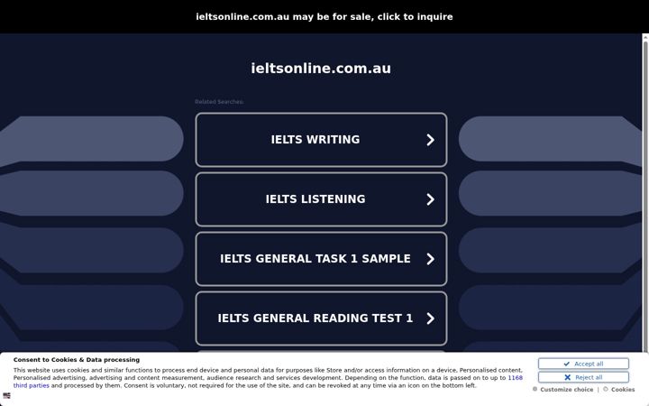 Screenshot of ieltsonline.com.au