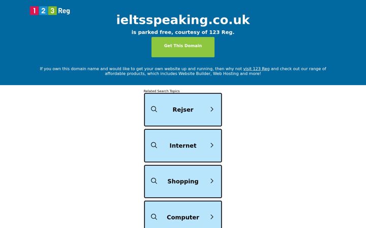 Screenshot of ieltsspeaking.co.uk