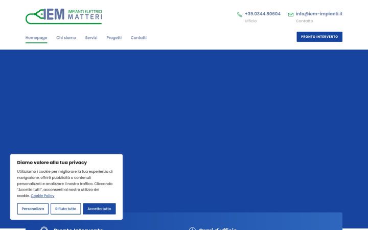 Screenshot of iem-impianti.it