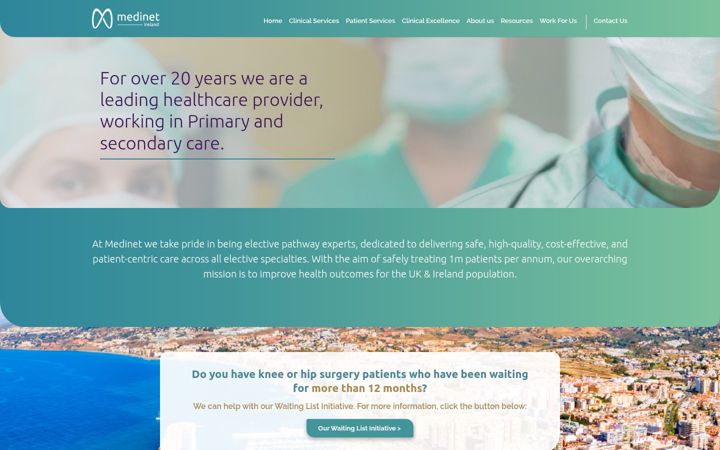 Screenshot of iemedinet.com