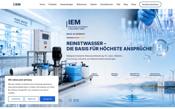 Screenshot of iemgmbh.de