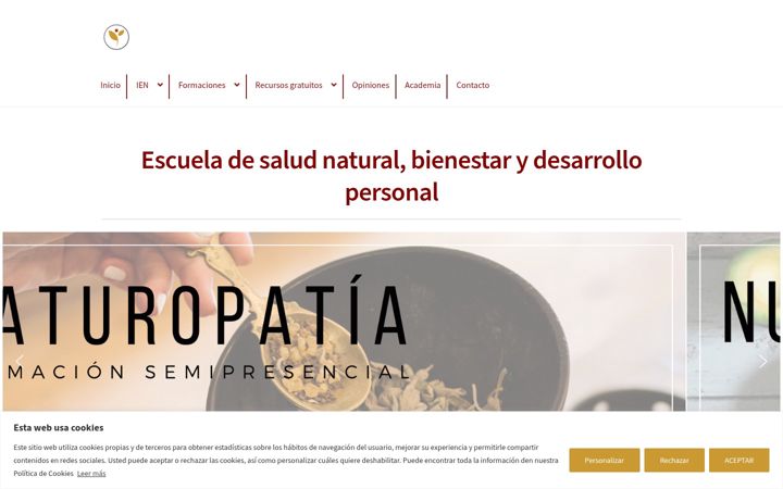 Screenshot of ienaturales.com