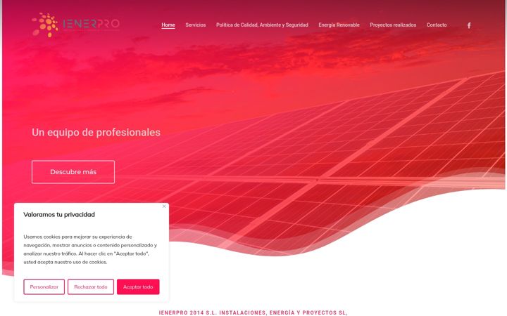 Screenshot of ienerpro.es