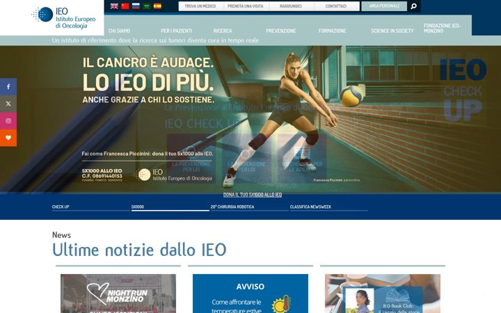 Screenshot of ieo.it