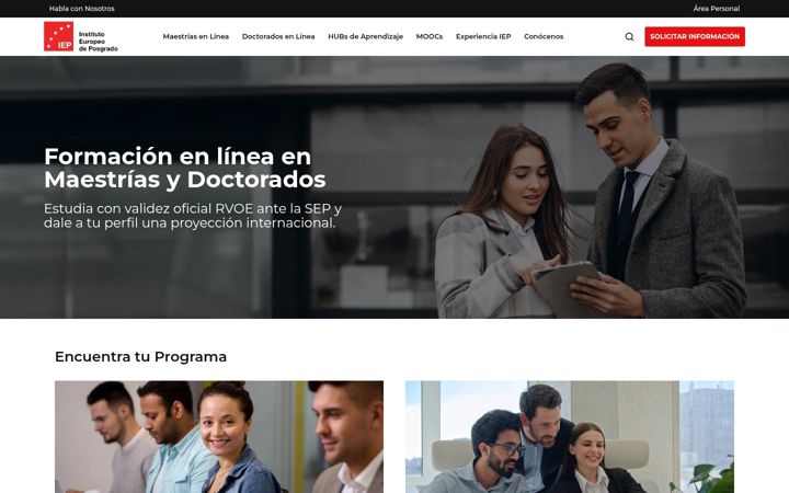 Screenshot of iep-edu.com.mx