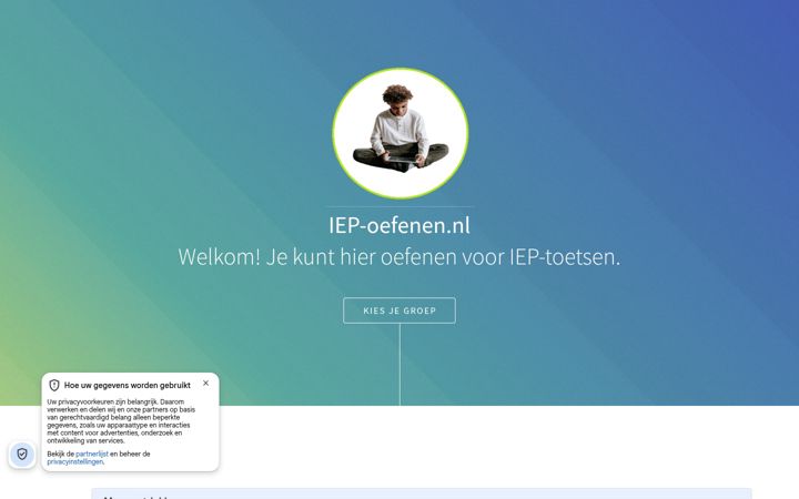 Screenshot of iep-oefenen.nl