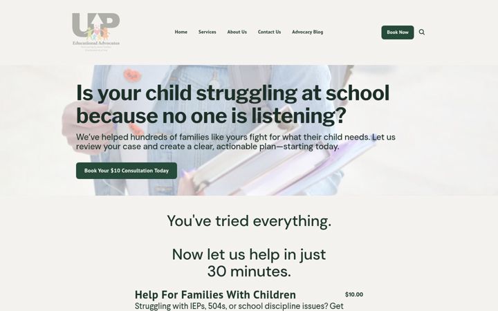 Screenshot of iepparentsupport.com