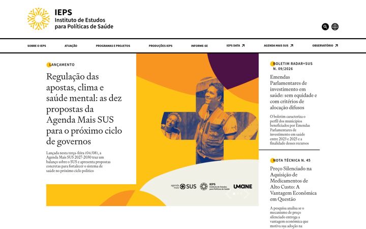 Screenshot of ieps.org.br
