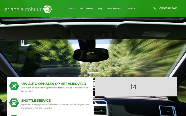 Screenshot of ierlandautohuur.nl
