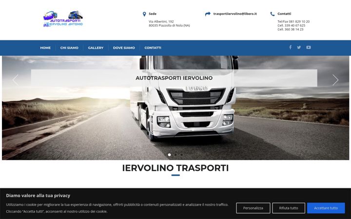 Screenshot ta' iervolinotrasporti.com