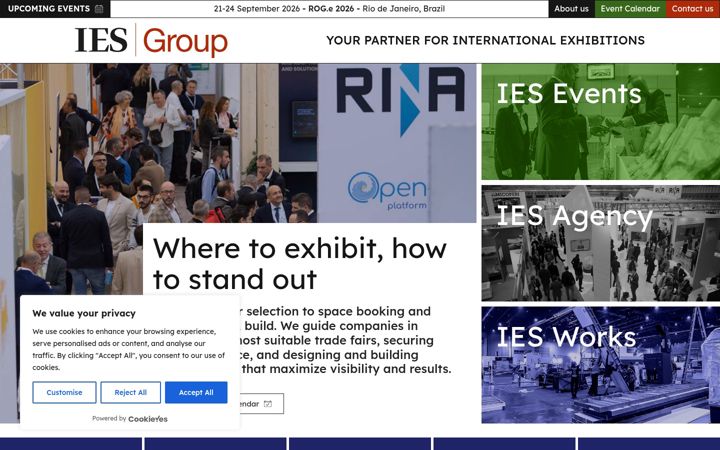 Screenshot ta' ies-agency.com