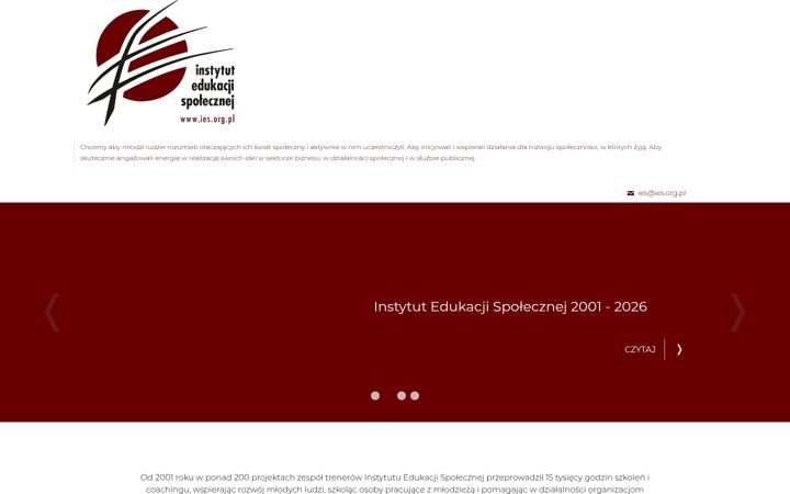 Screenshot of ies.org.pl