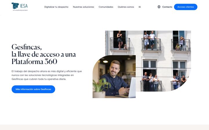 Screenshot van iesa.es