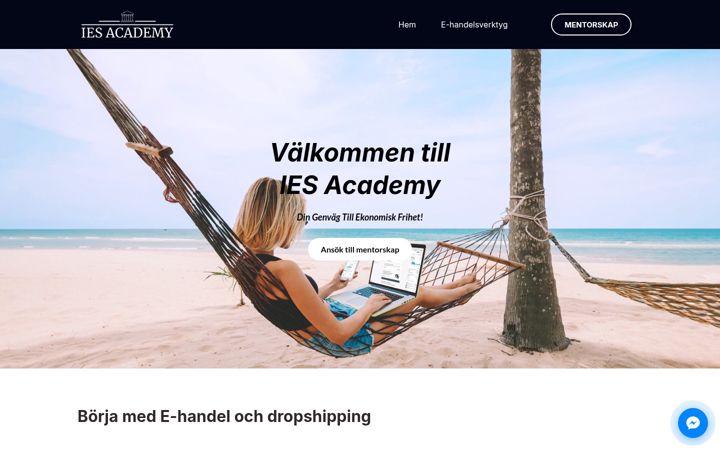 Screenshot of iesacademy.se