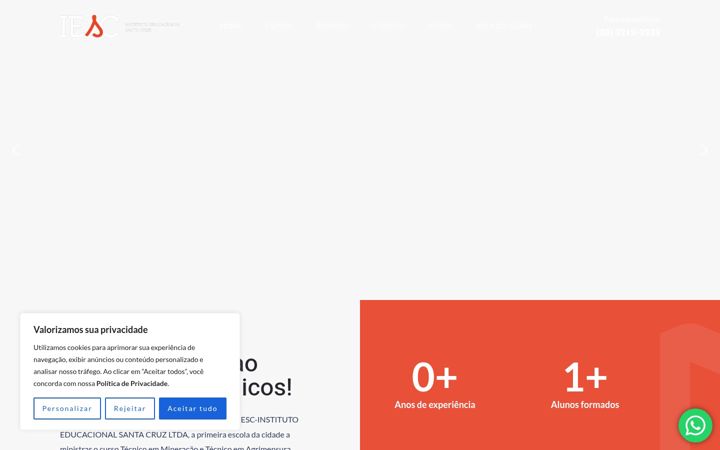 Screenshot of iescmoc.com.br