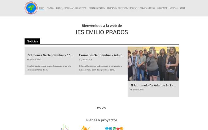Screenshot stránky iesemilioprados.com