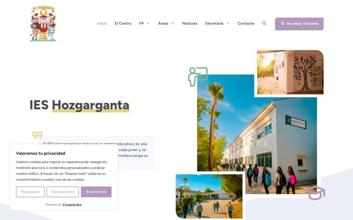 Screenshot of ieshozgarganta.com