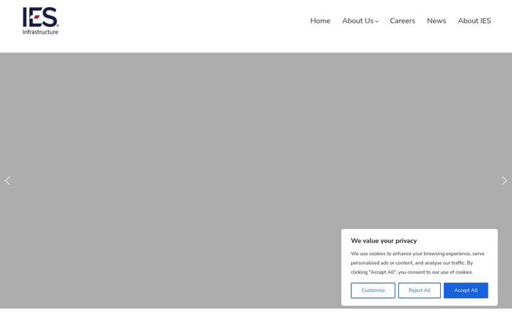 Screenshot of iesinfrastructure.com