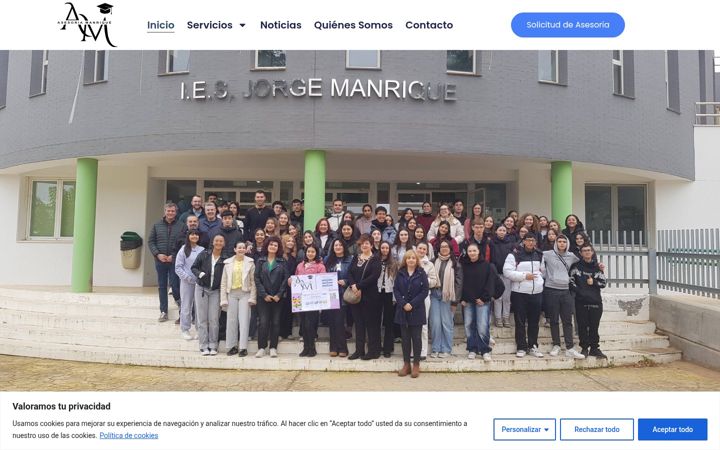 Screenshot of iesjorgemanrique.es
