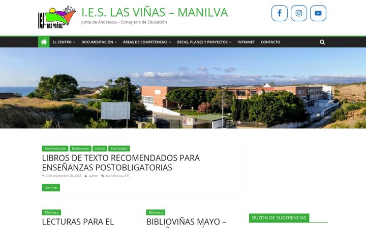 Screenshot of iesmanilva.es