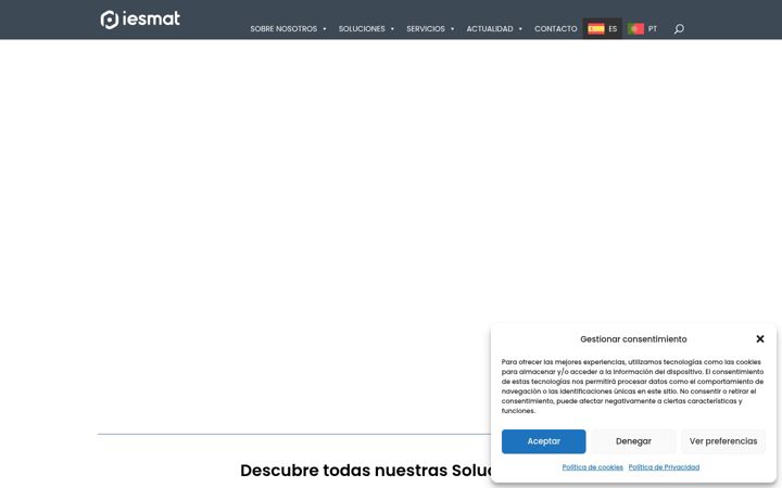 Screenshot stránky iesmat.com