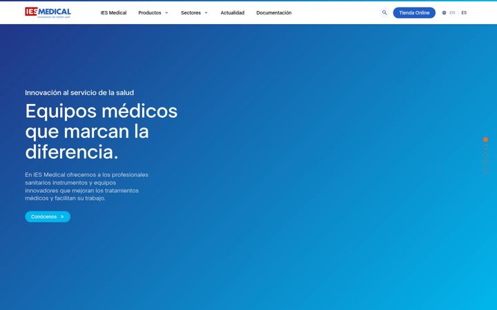 Screenshot of iesmedical.es